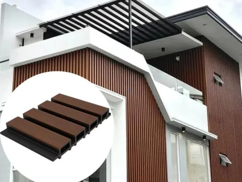 ASA-PVC Fluted Outdoor Wall Panels For Villa Project