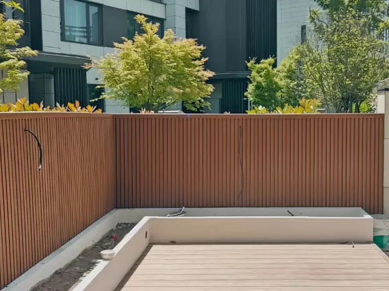 ASA-PVC Fluted Wall Panel For Balcony Project